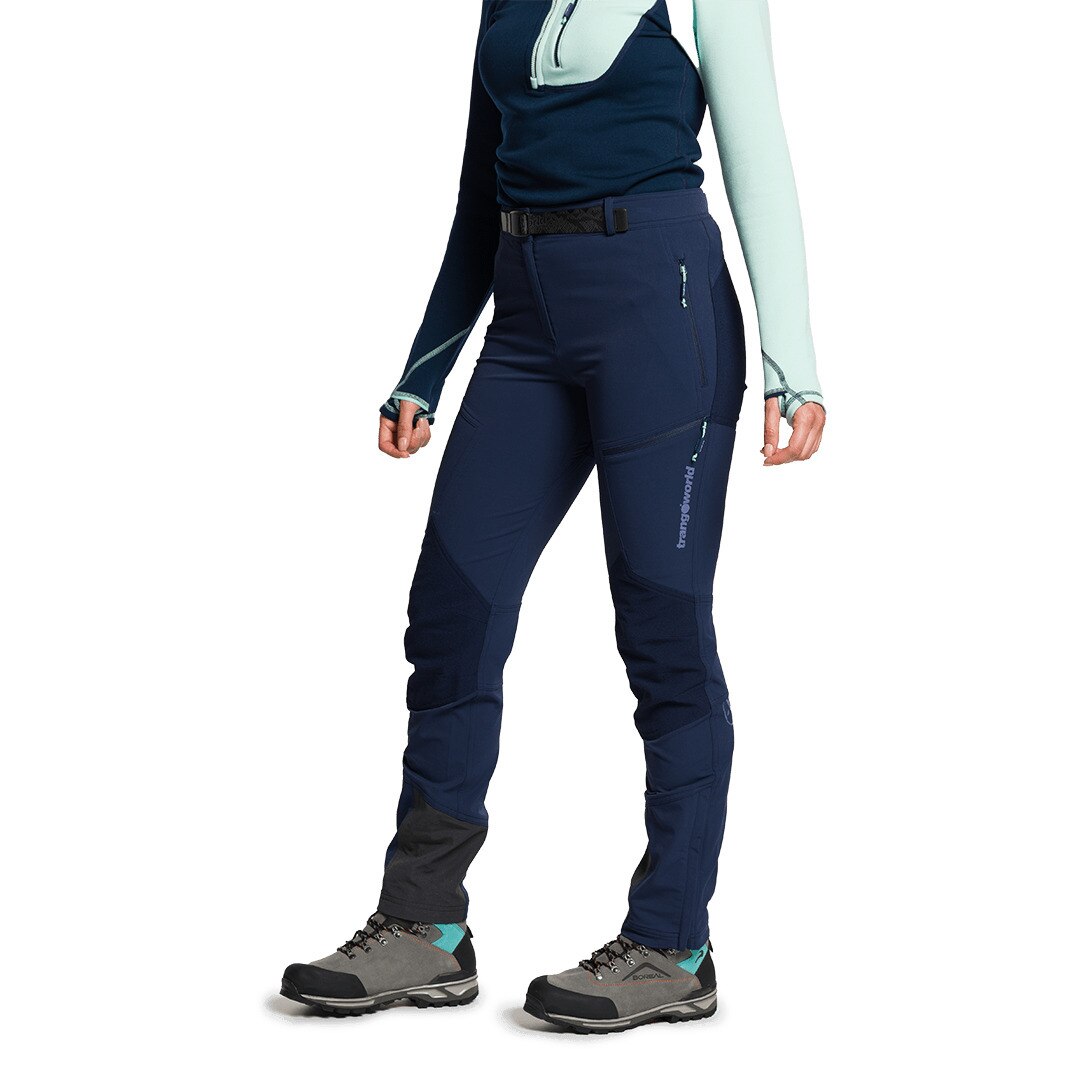 Pantalón largo de mujer Trx2 nyl wm evo Trangoworld - Azul marino Azul marino-3