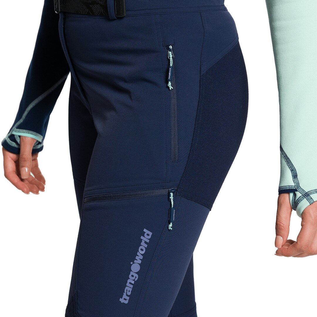 Pantalón largo de mujer Trx2 nyl wm evo Trangoworld - Azul marino Azul marino-4
