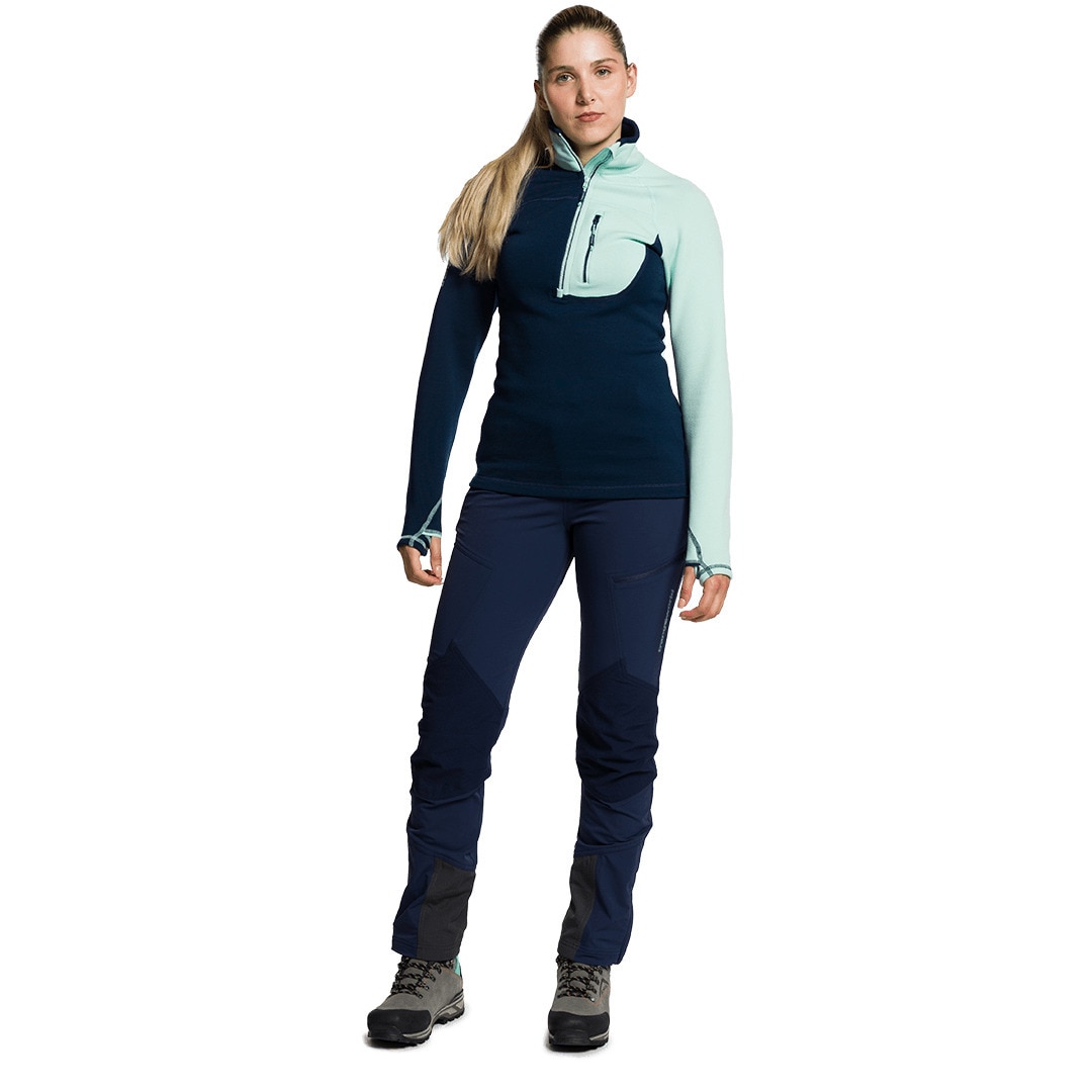 Pantalón largo de mujer Trx2 nyl wm evo Trangoworld - Azul marino Azul marino-7