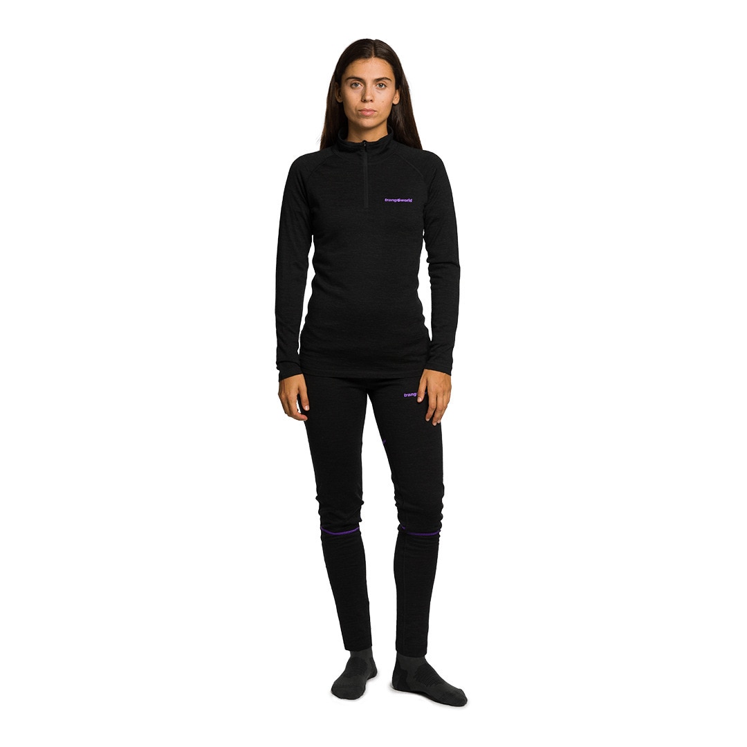 Imagen 7 de Camiseta de mujer Trx2 wool wm evo Trangoworld - Negro Negro