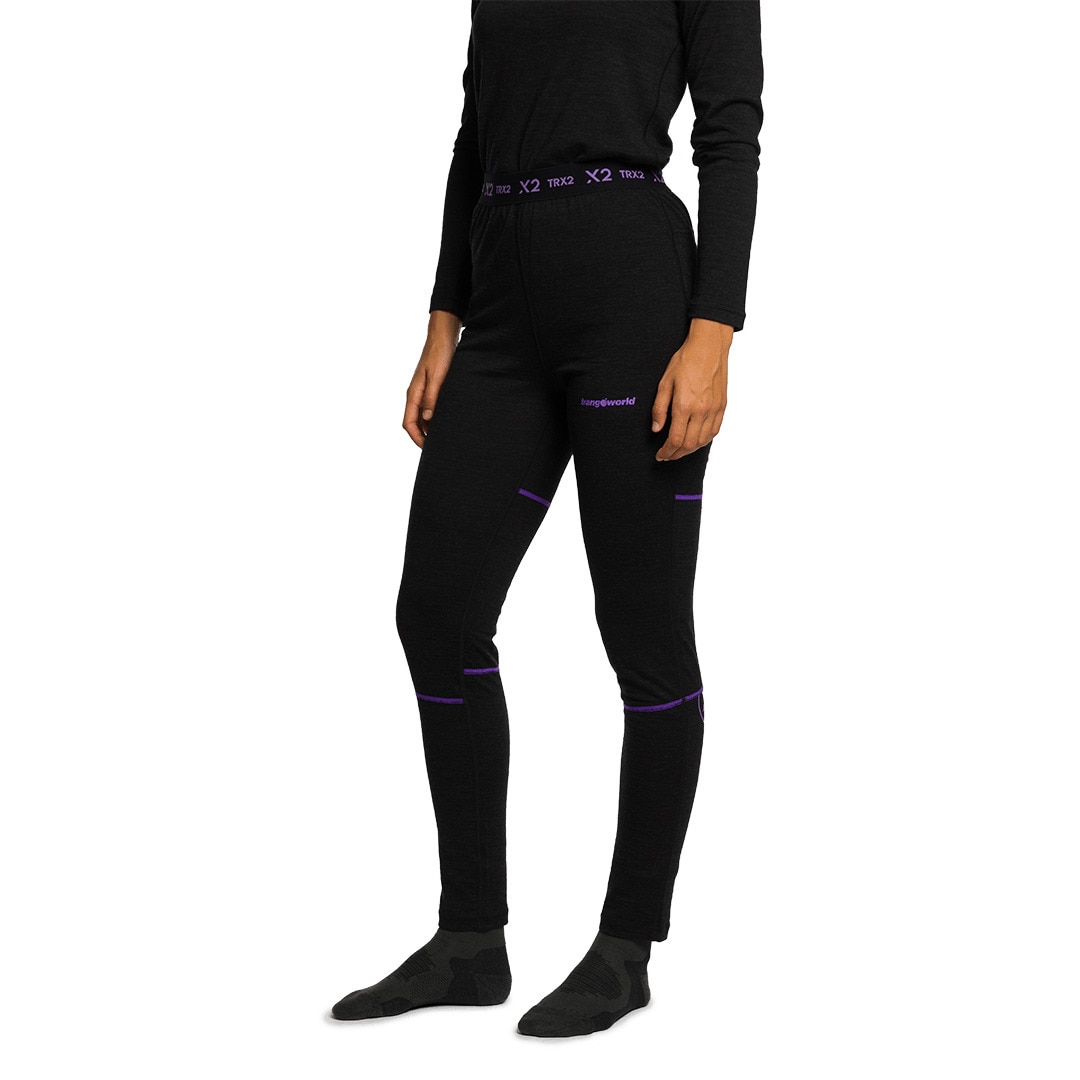 Imagen 3 de Pantalón largo interior de mujer Trx2 wool wm evo Trangoworld - Negro Negro