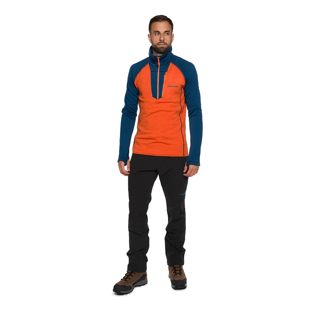 Forro polar de hombre Glyders Trangoworld - Naranja / Azul marino Naranja / Azul marino-4