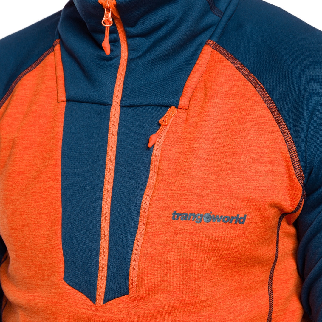 Forro polar de hombre Glyders Trangoworld - Naranja / Azul marino Naranja / Azul marino-5