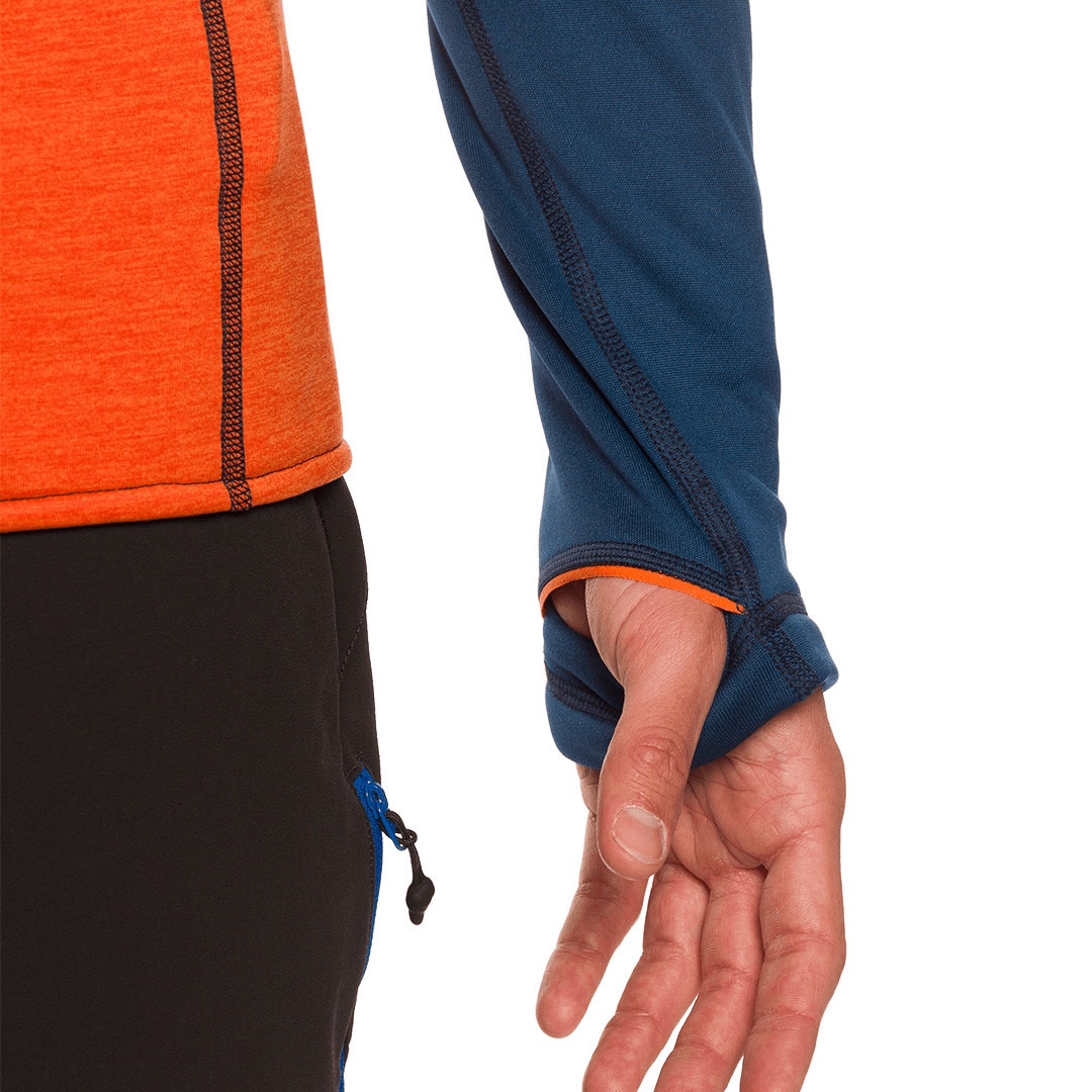 Forro polar de hombre Glyders Trangoworld - Naranja / Azul marino Naranja / Azul marino-6