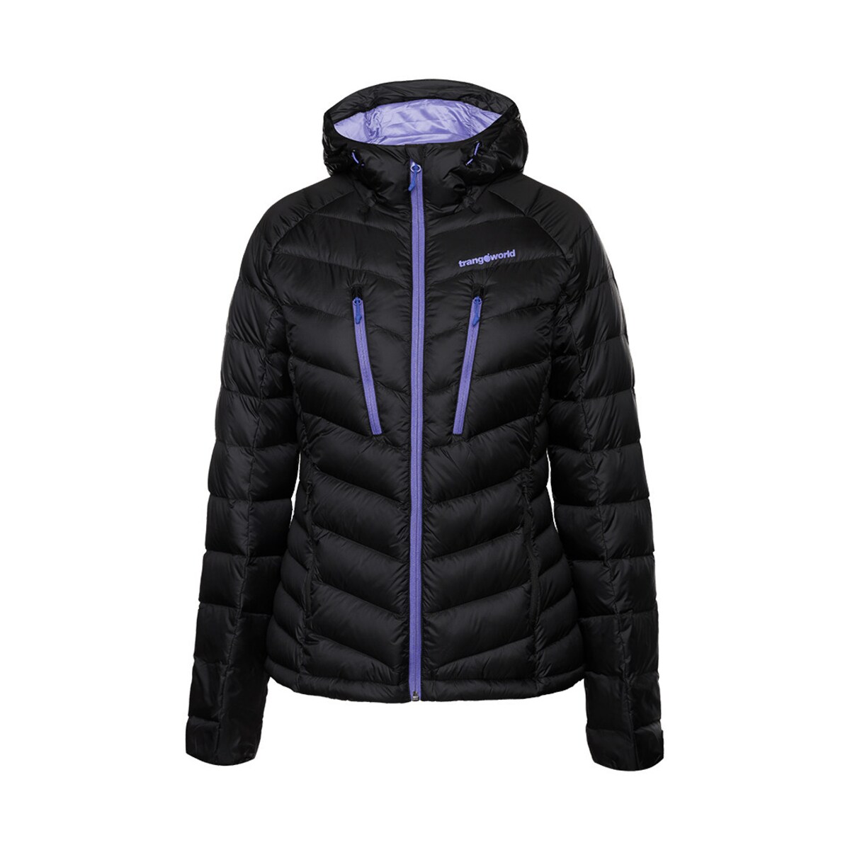 Trangoworld Abrigo Negro Plumas Mujer Chaqueta De Mujer Leynar