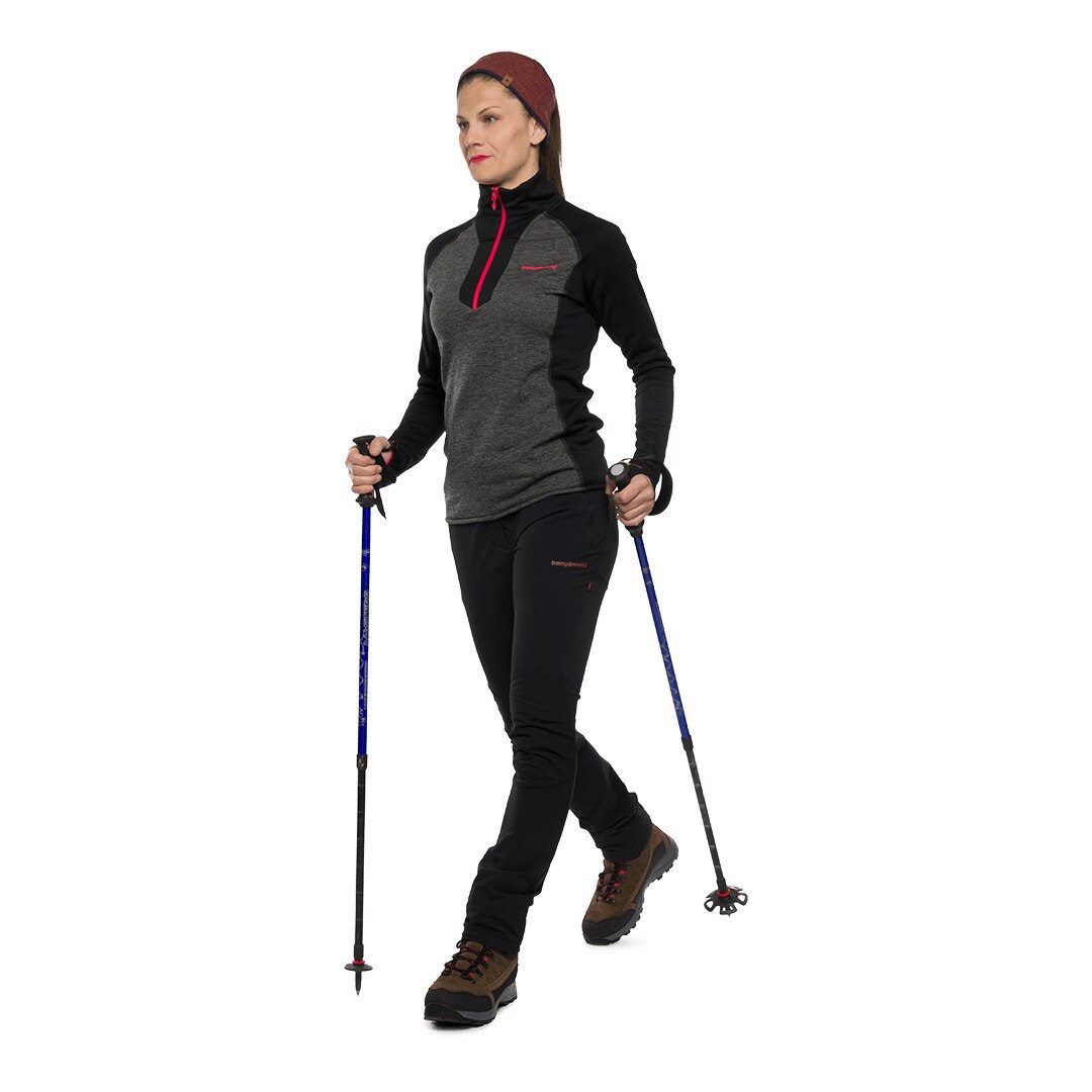 Forro polar de mujer Omessa Trangoworld - Negro Negro-4