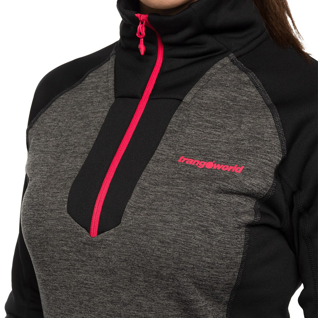 Forro polar de mujer Omessa Trangoworld - Negro Negro-5