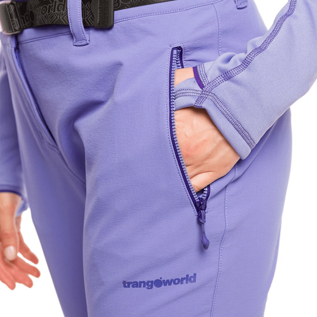 Pantalón largo de mujer Arolla Trangoworld - Azul claro / Azul marino Azul claro / Azul marino-5