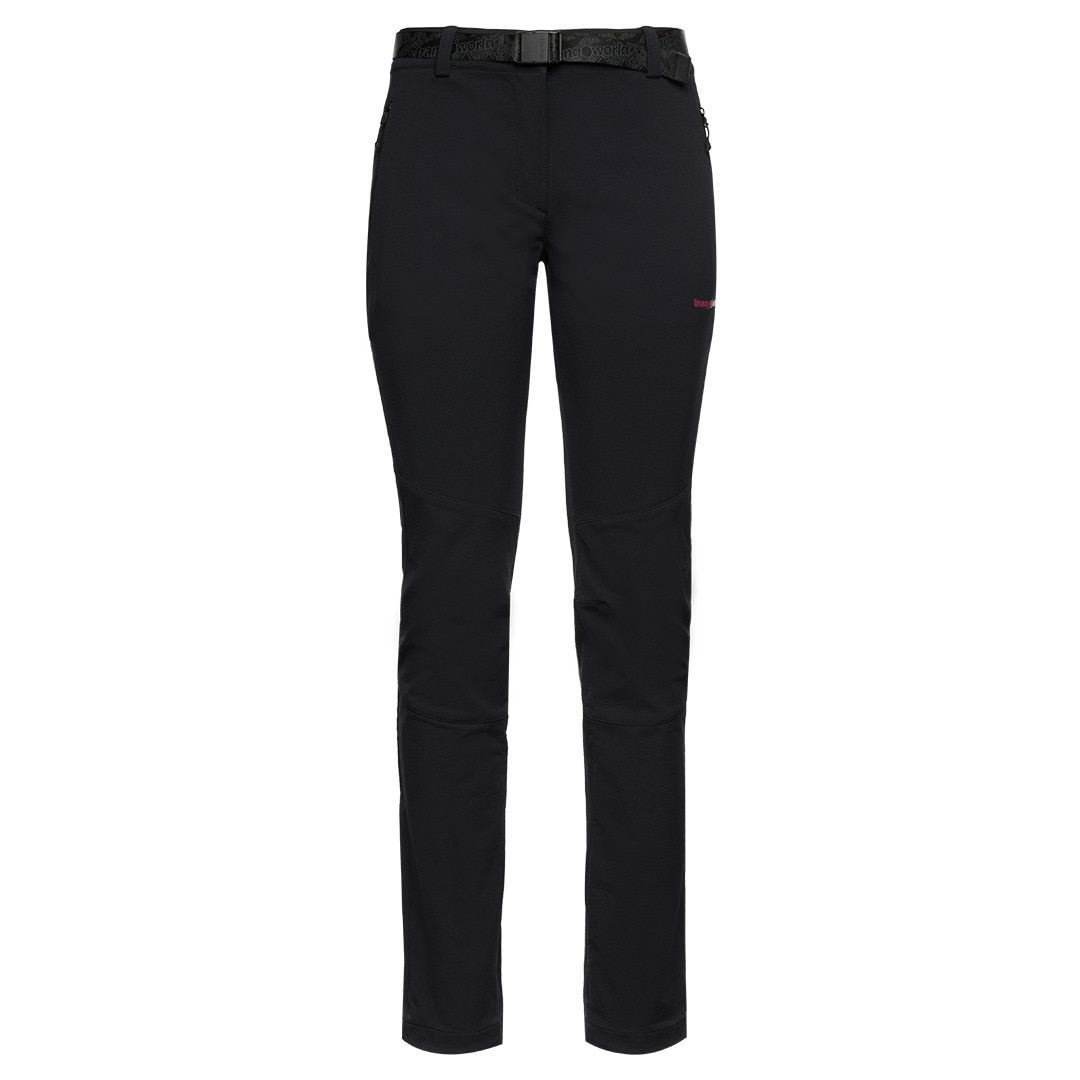 Pantalón largo de mujer Dunai dr Trangoworld - Negro mate Negro mate-1