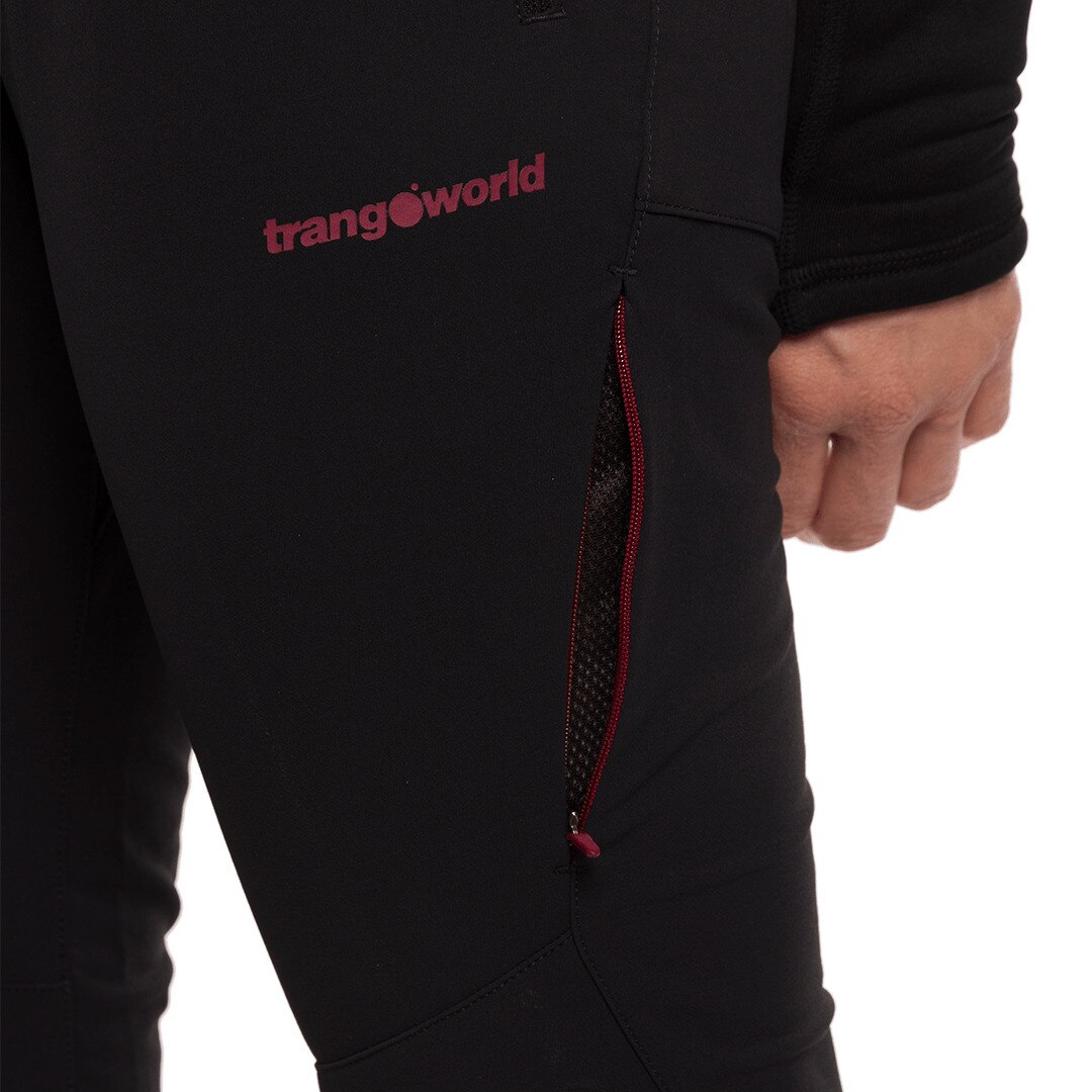 Pantalón largo de mujer Dunai dr Trangoworld - Negro mate Negro mate-6