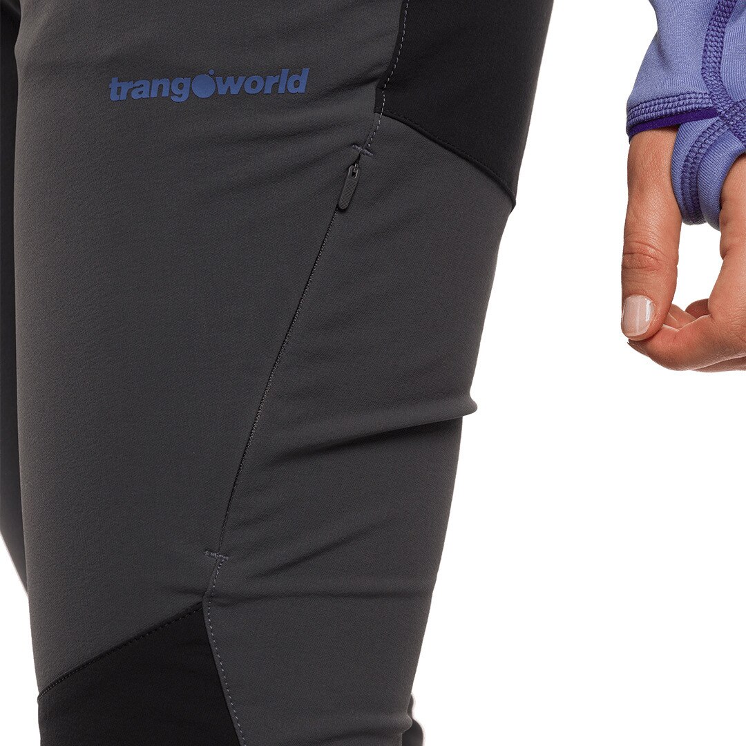 Pantalón largo de mujer Dunai dr Trangoworld - Gris / Negro Gris / Negro-6