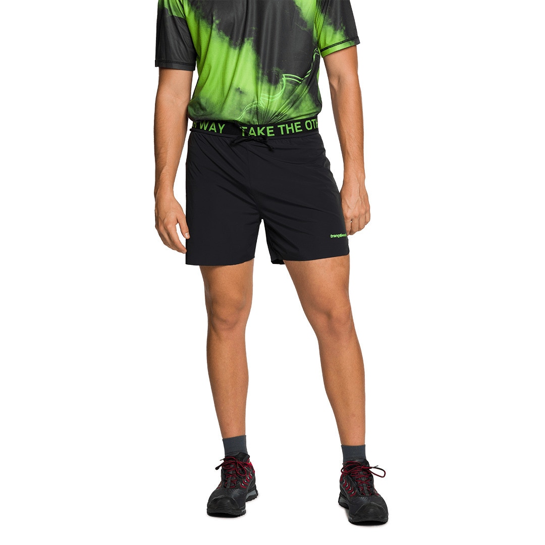 Short de hombre Servoz Trangoworld - Negro mate Negro mate-2