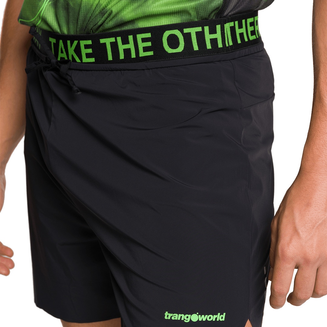 Short de hombre Servoz Trangoworld - Negro mate Negro mate-4