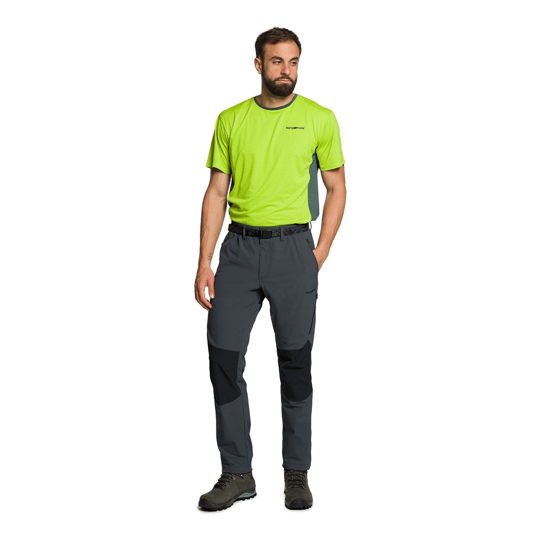 Pantalón de hombre Limoux Trangoworld - Gris / Negro Gris / Negro-7