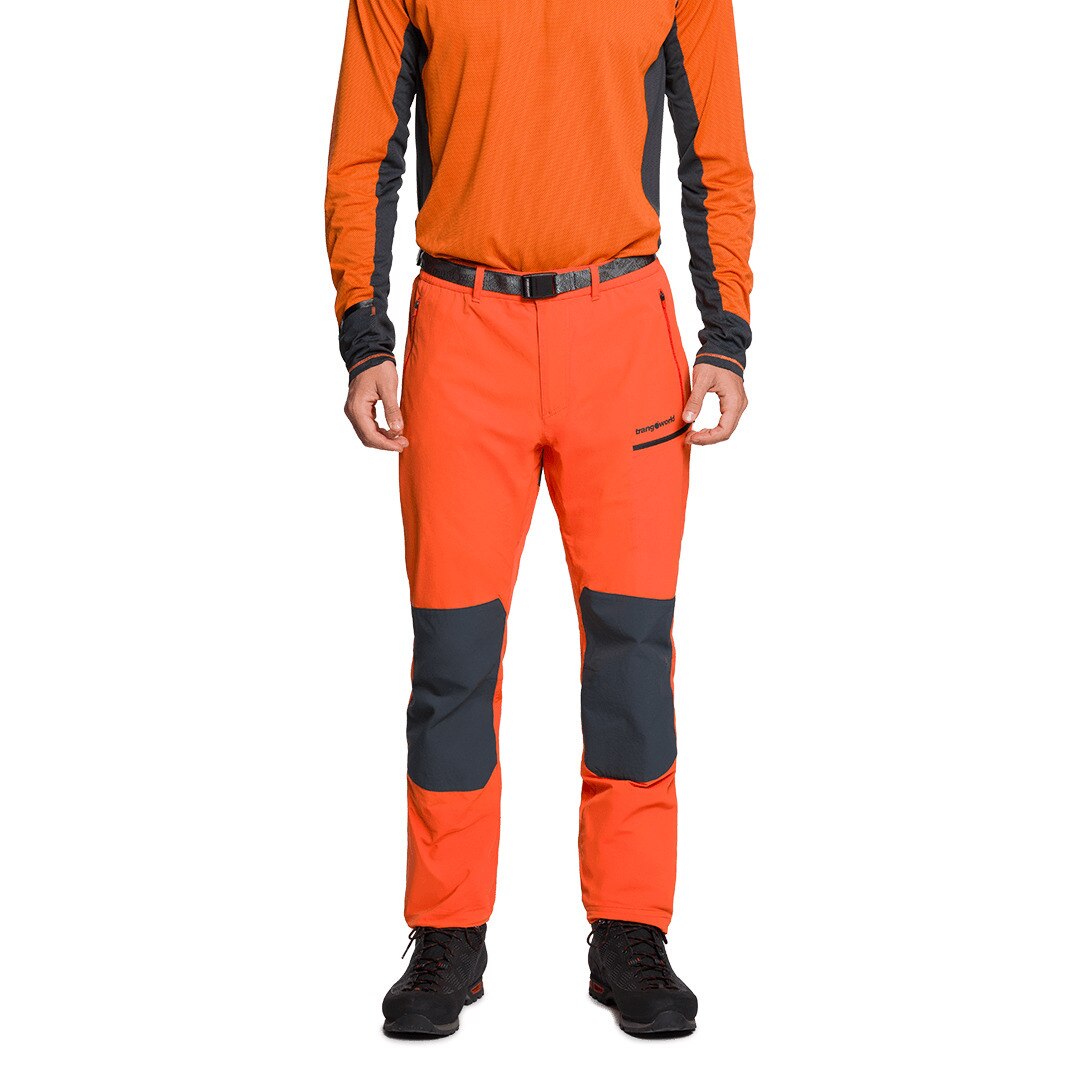 Pantalón largo de hombre Drohmo df Trangoworld - Naranja / Gris Naranja / Gris-2