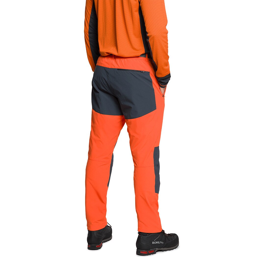 Pantalón largo de hombre Drohmo df Trangoworld - Naranja / Gris Naranja / Gris-3