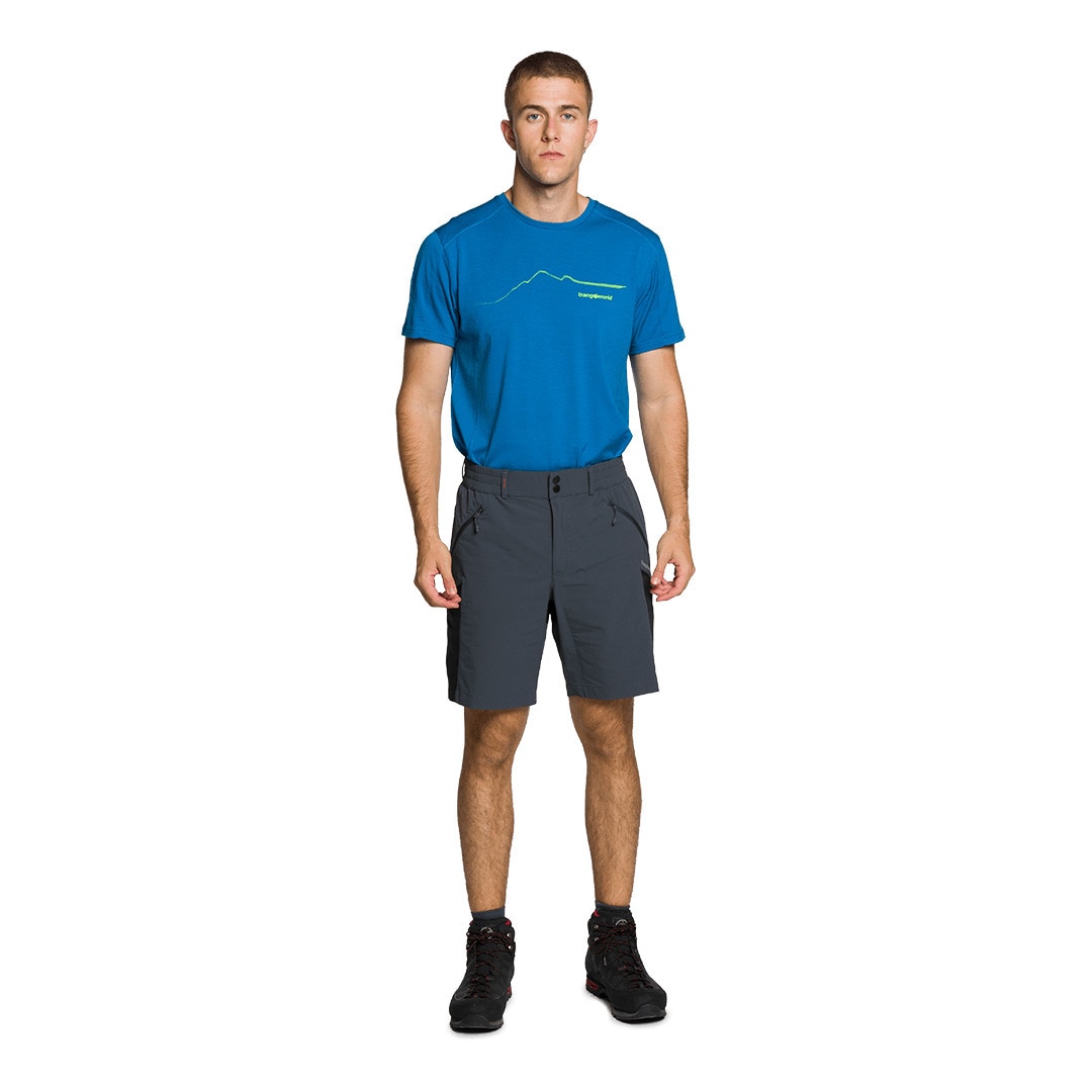 Pantalón corto de hombre Stuor df Trangoworld - Gris / Negro Gris / Negro-5