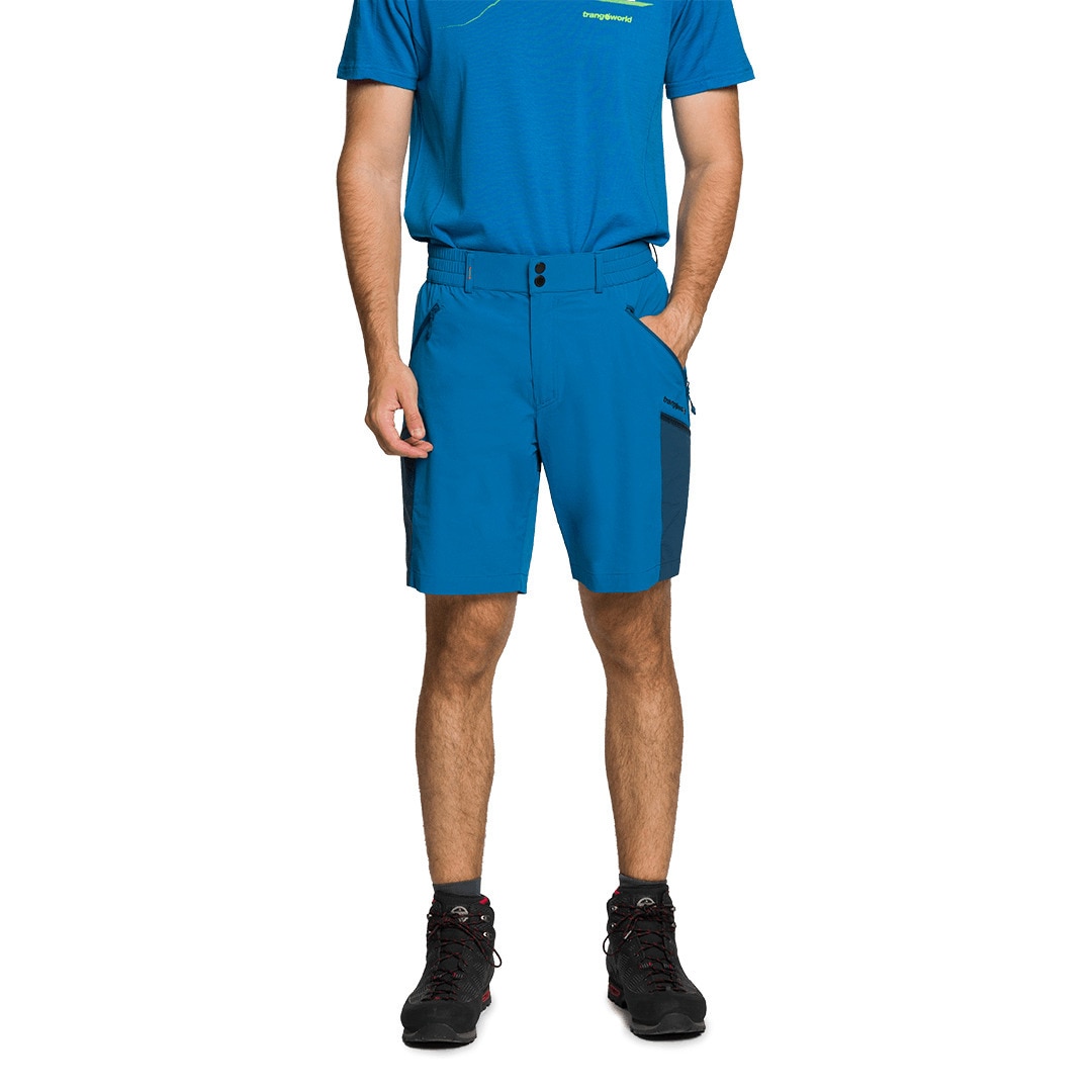 Pantalón corto de hombre Stuor df Trangoworld - Azul / Verde Azul / Verde-2