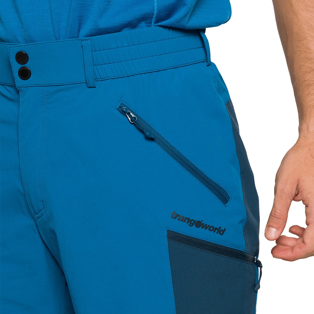 Pantalón corto de hombre Stuor df Trangoworld - Azul / Verde Azul / Verde-4