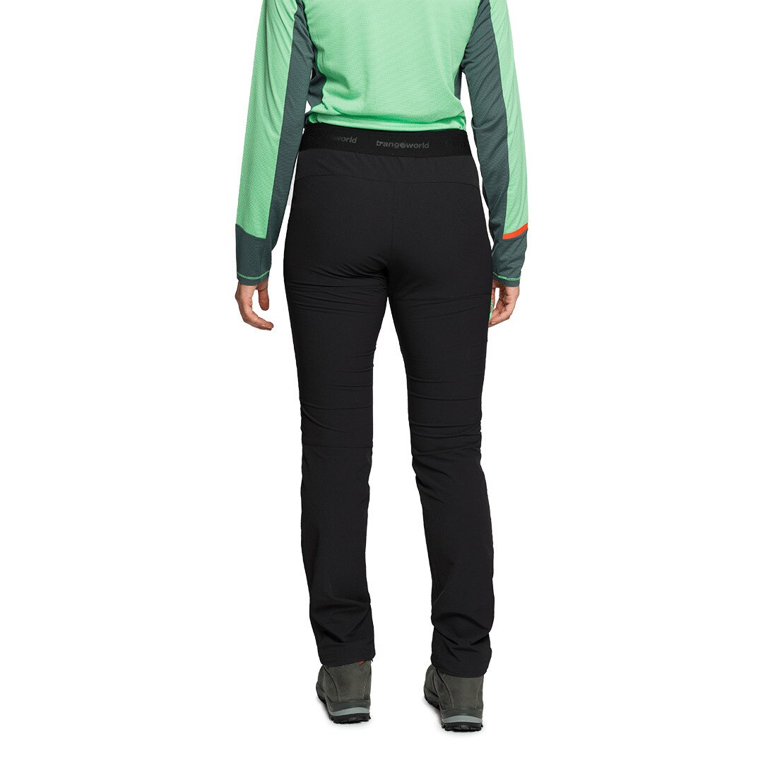 Pantalón largo de mujer Balmaz df Trangoworld - Negro / Verde Negro / Verde-3