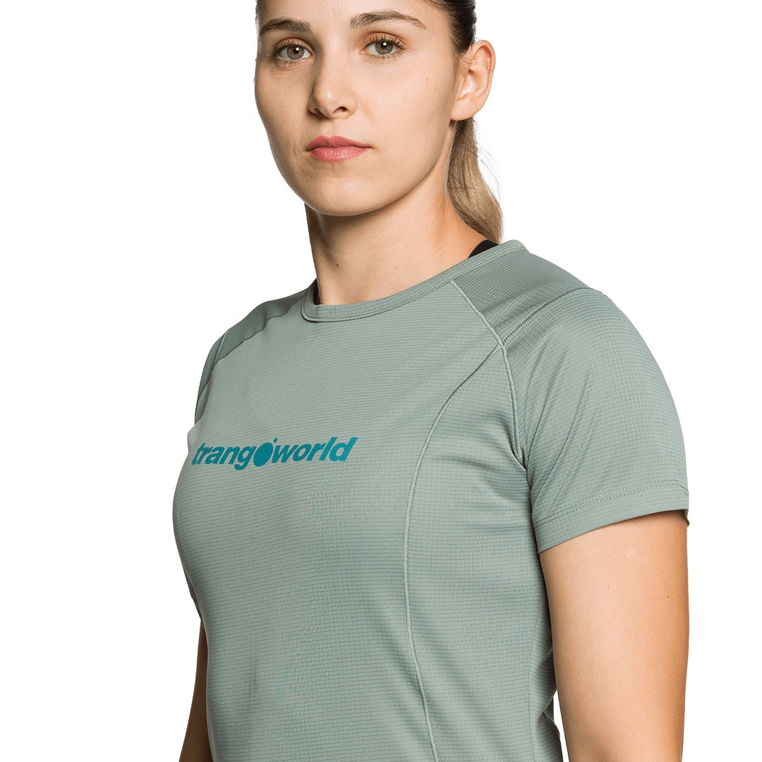 Camiseta de mujer Demba Trangoworld - Gris Gris-4