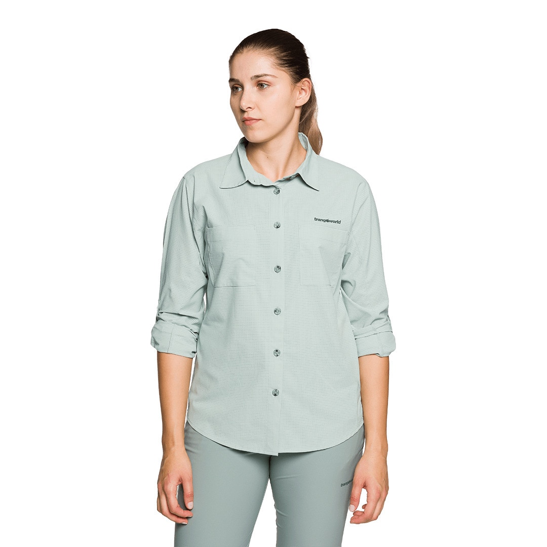 Camisa de mujer Ardones df Trangoworld - Azul claro Azul claro-2