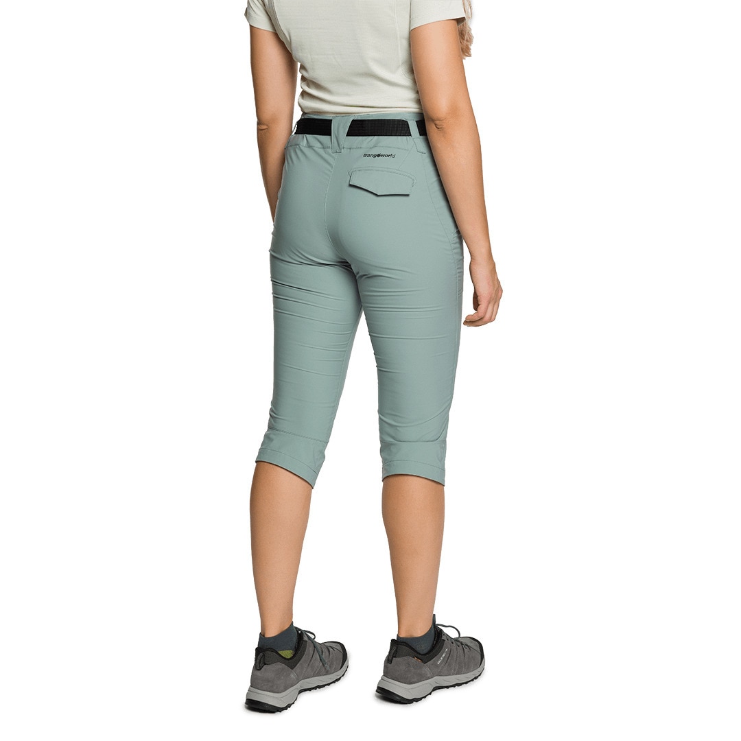 Pantalón pirata de mujer Nzilo Trangoworld - Gris Gris-3