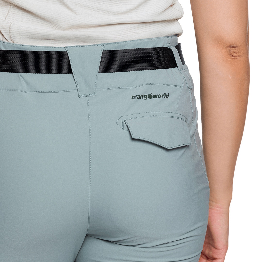 Pantalón pirata de mujer Nzilo Trangoworld - Gris Gris-5