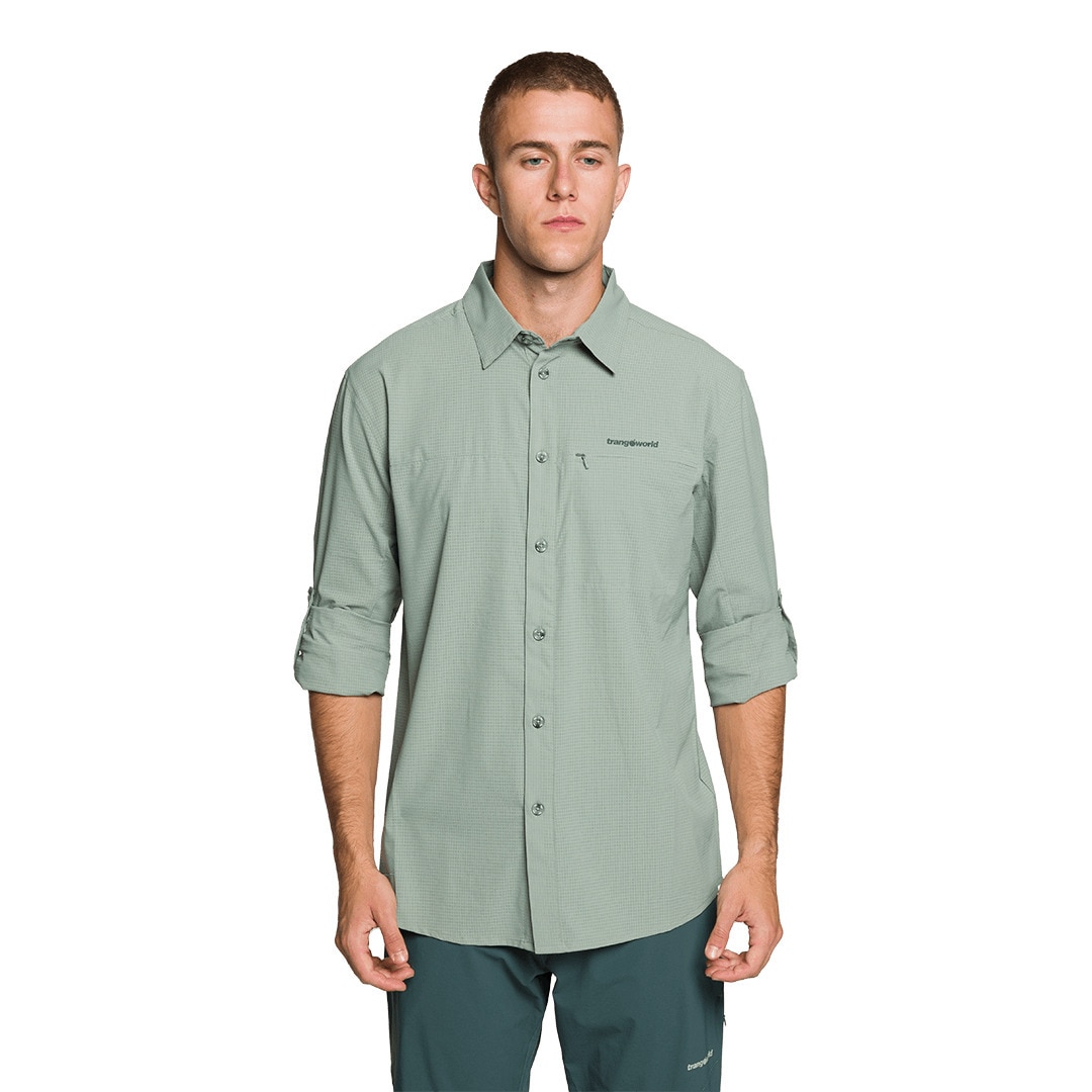 Camisa de hombre Vignemale df Trangoworld - Gris Gris-1