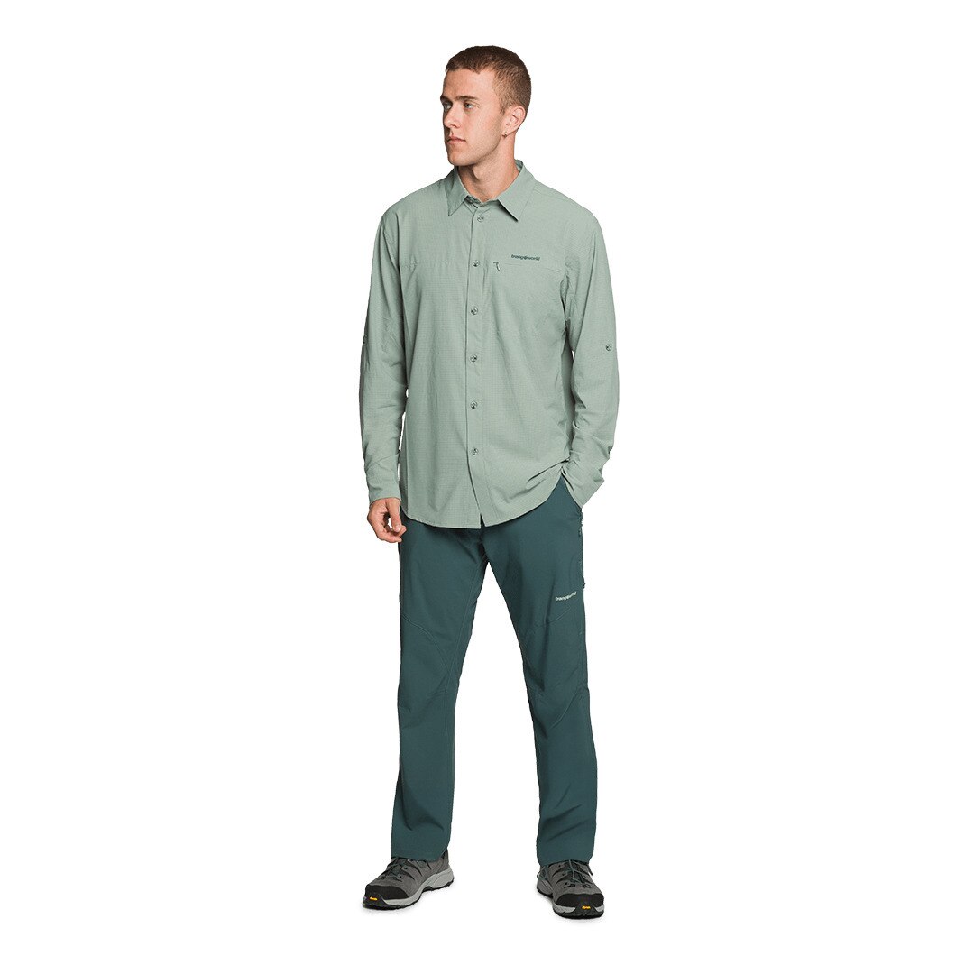 Camisa de hombre Vignemale df Trangoworld - Gris Gris-4