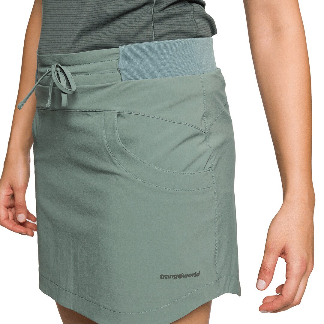 Imagen 3 de Falda de mujer Nantes sf Trangoworld - Gris Gris