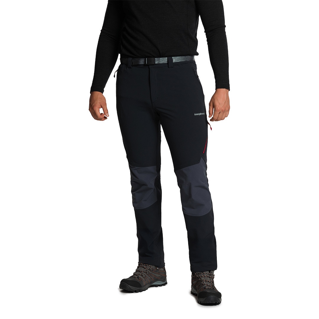 Pantalón largo de hombre Rovek v02 Trangoworld - Negro / Gris Negro / Gris-1