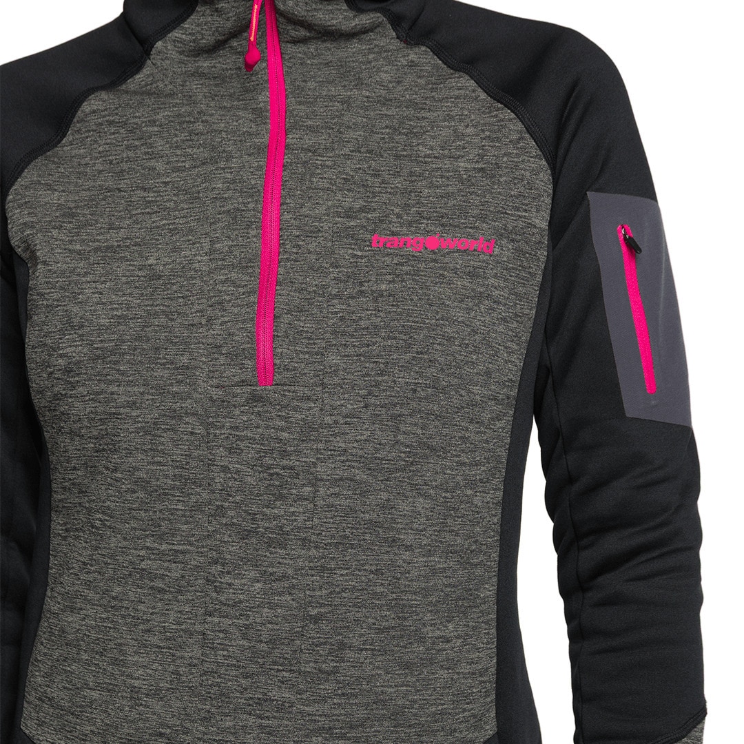 Forro polar de mujer Brenta Trangoworld - Negro Negro-5