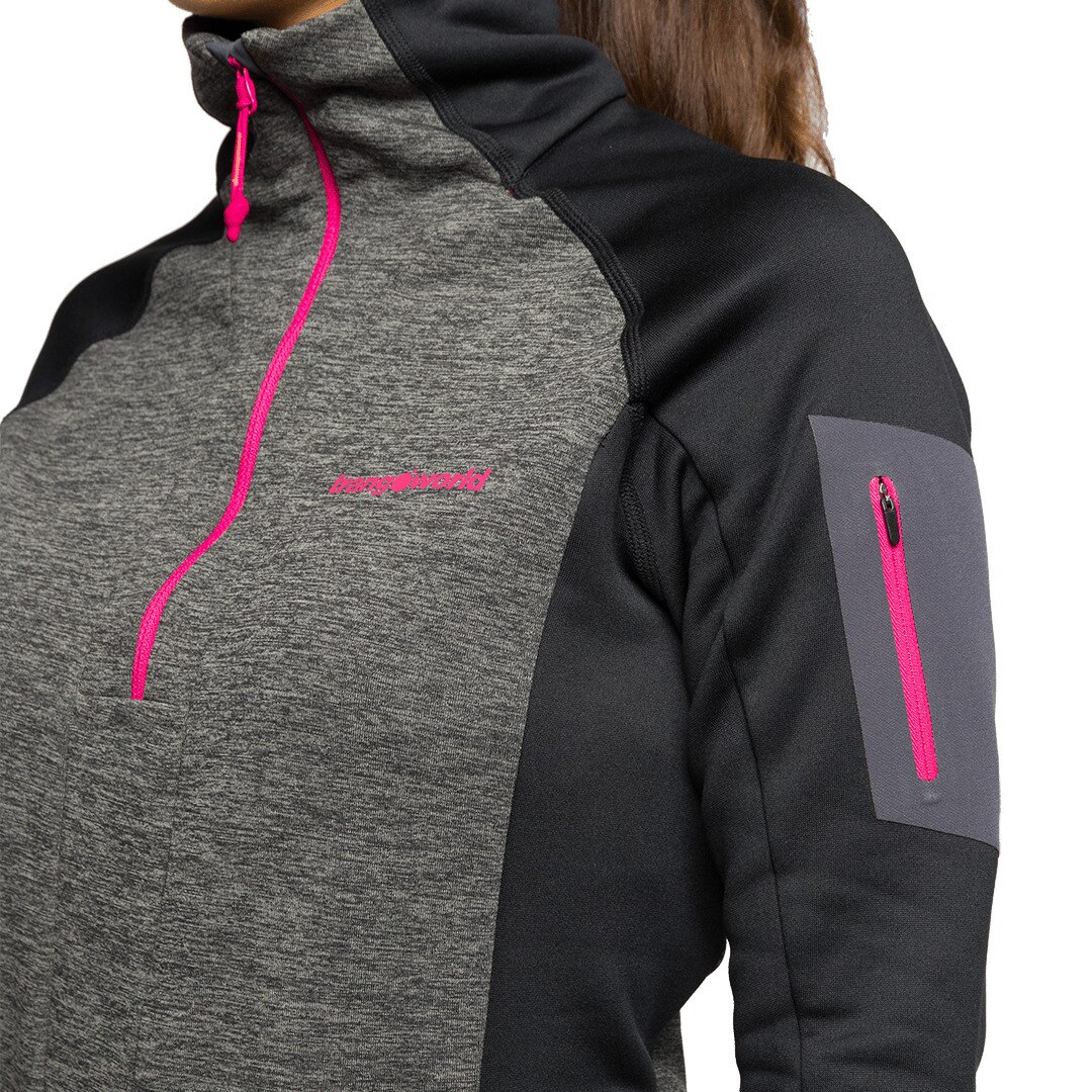 Forro polar de mujer Brenta Trangoworld - Negro Negro-6