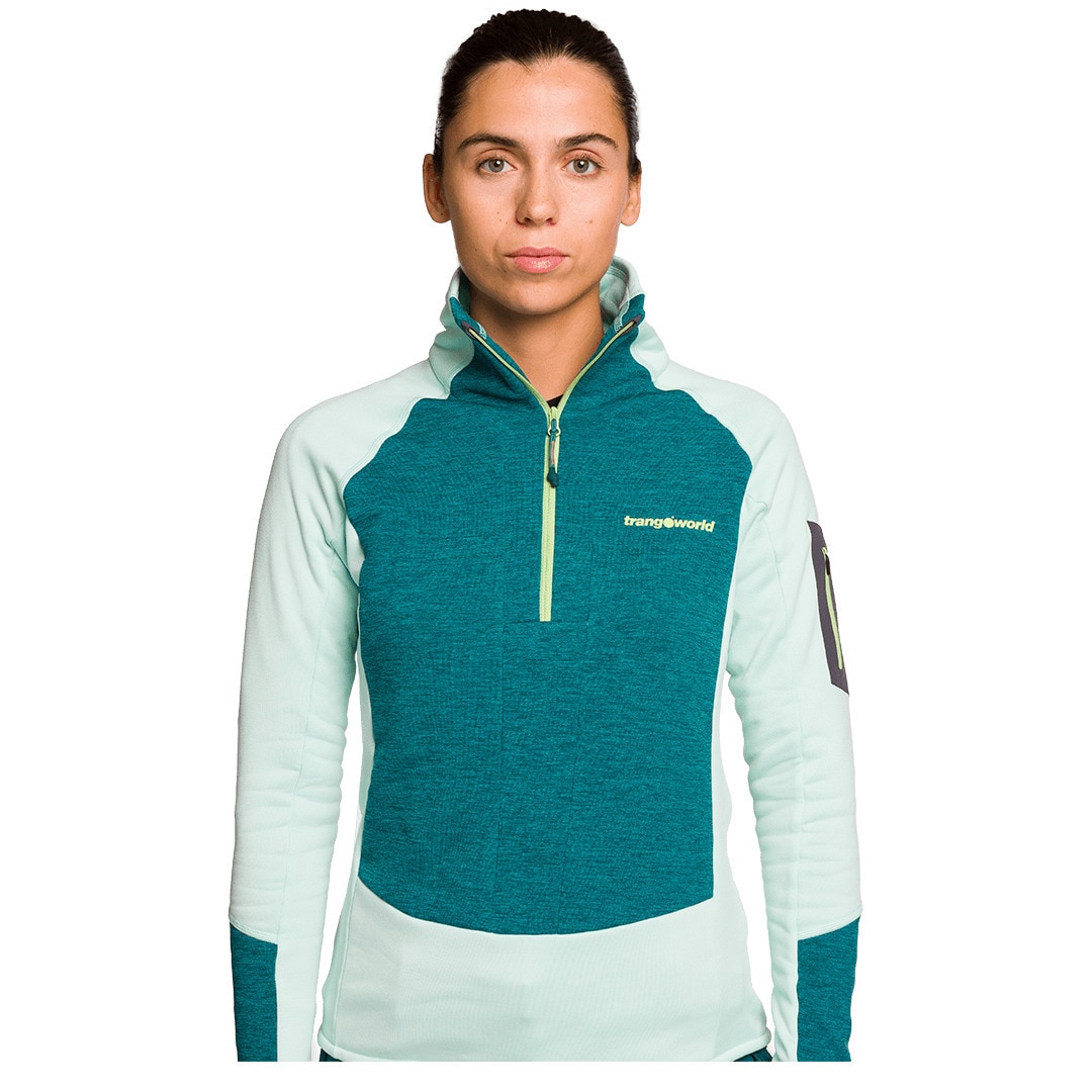 Forro polar de mujer Brenta Trangoworld - Verde oscuro Verde oscuro-3