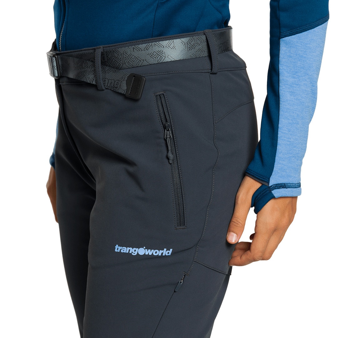 Pantalón largo de mujer Dunai extreme Trangoworld - Antracita Antracita-3