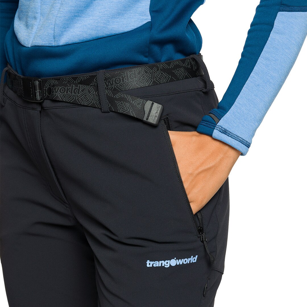 Pantalón largo de mujer Dunai v02 Trangoworld - Negro Negro-6