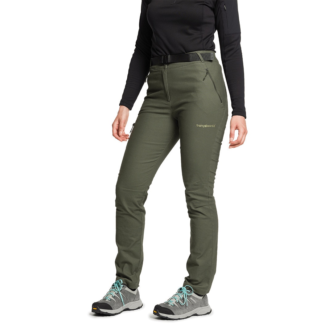 Pantalón largo de mujer Valbona Trangoworld - Verde Verde-1