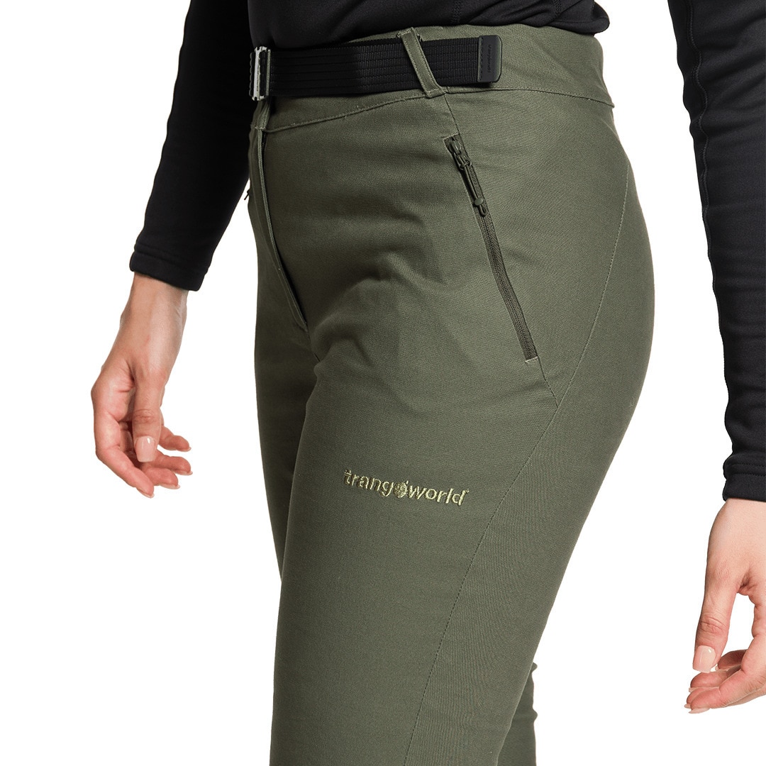 Pantalón largo de mujer Valbona Trangoworld - Verde Verde-3