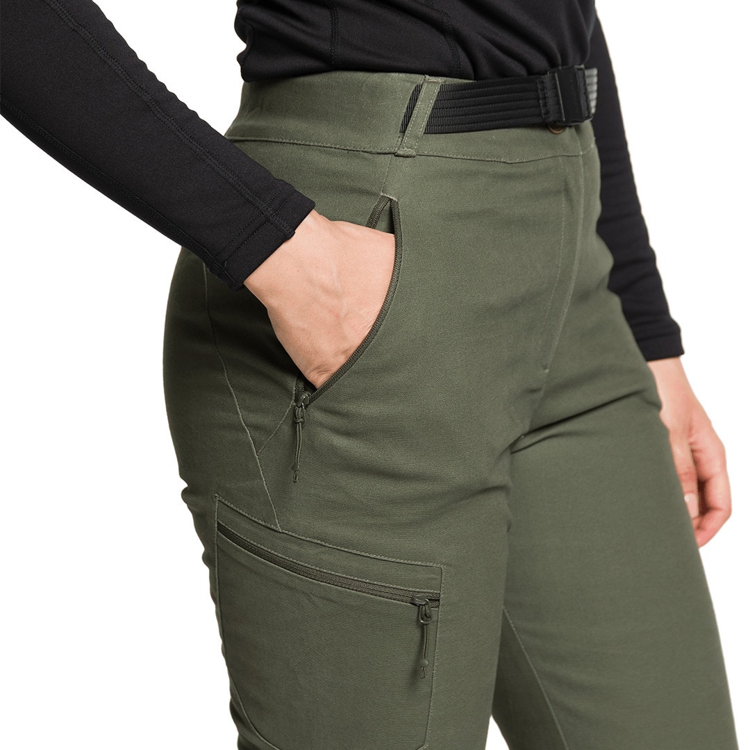 Pantalón largo de mujer Valbona Trangoworld - Verde Verde-4