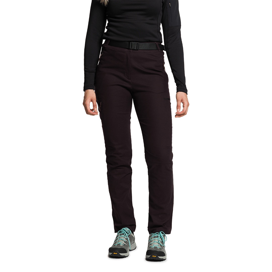 Pantalón largo de mujer Valbona Trangoworld - Marrón oscuro Marrón oscuro-1