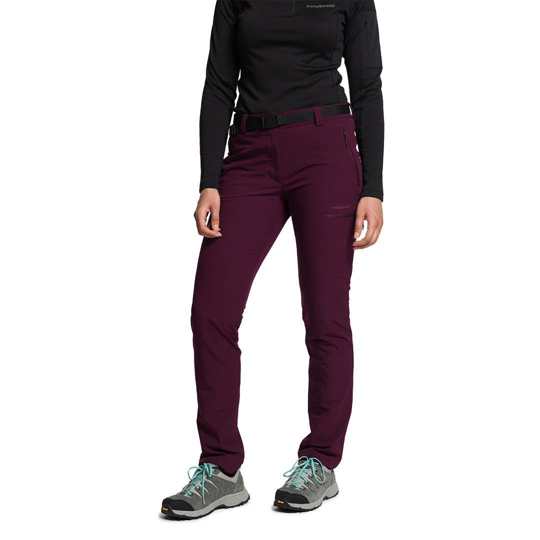 Pantalón largo de mujer Vivier Trangoworld - Ciruela Ciruela-3