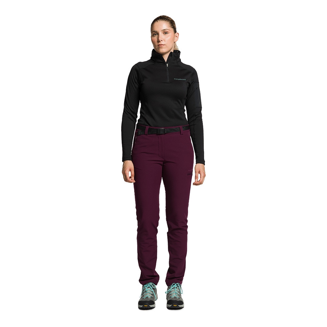 Pantalón largo de mujer Vivier Trangoworld - Ciruela Ciruela-6