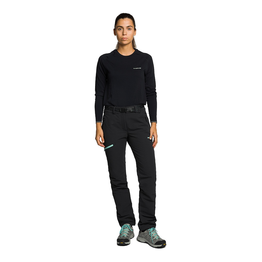 Pantalón largo de mujer Causiat Trangoworld - Carbono Carbono-1