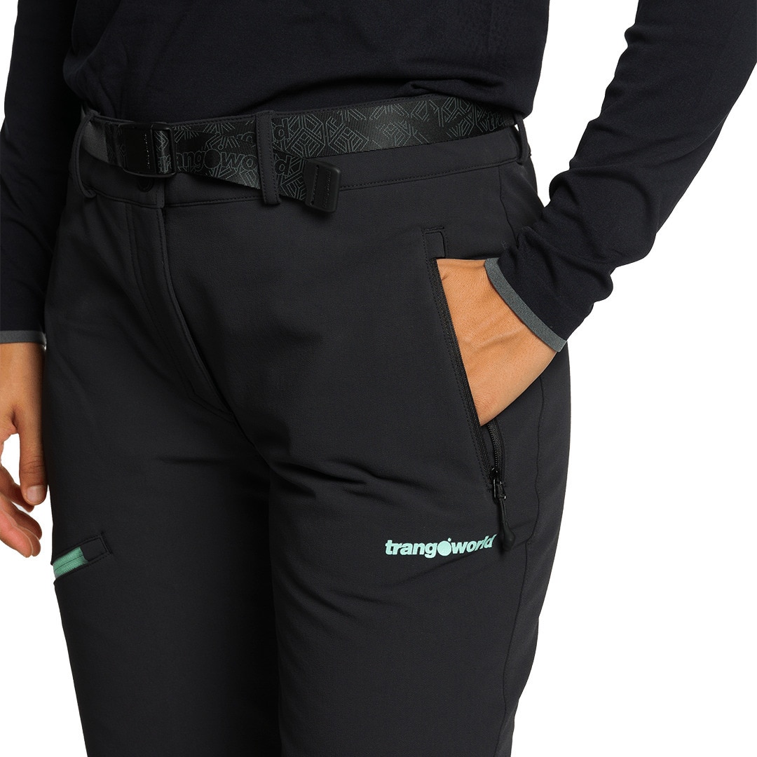 Pantalón largo de mujer Causiat Trangoworld - Carbono Carbono-2