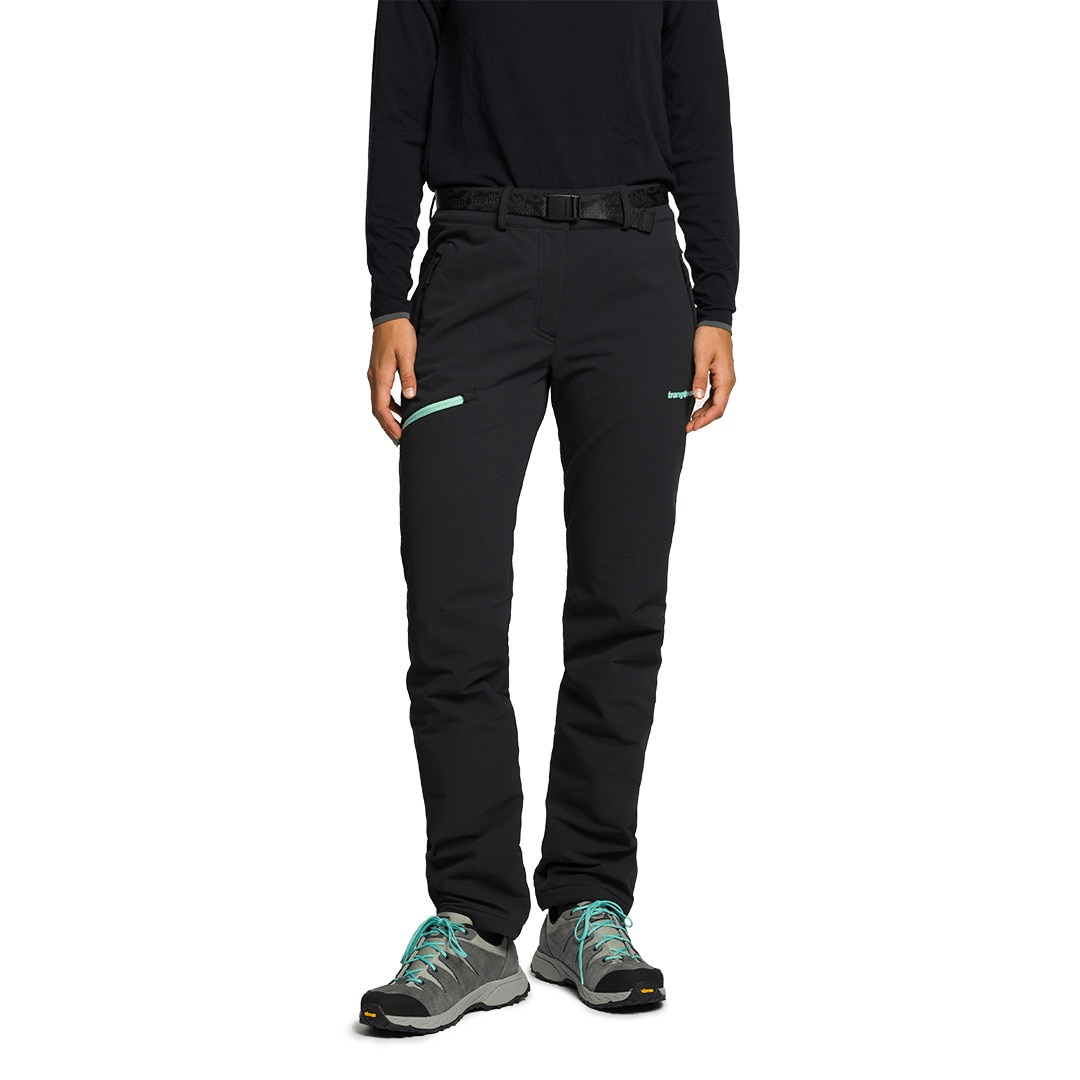 Pantalón largo de mujer Causiat Trangoworld - Carbono Carbono-3