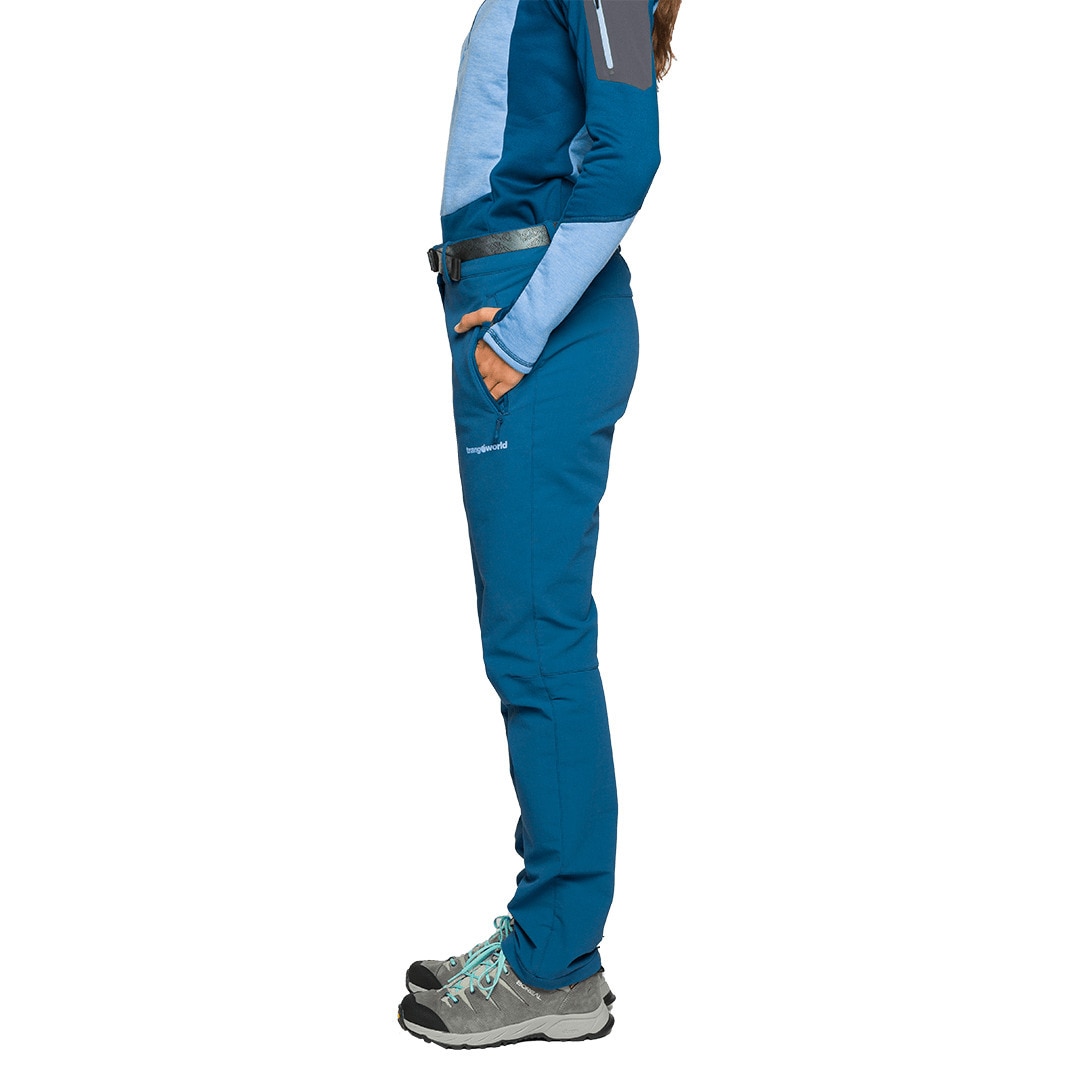 Pantalón largo de mujer Causiat Trangoworld - Azul Azul-3