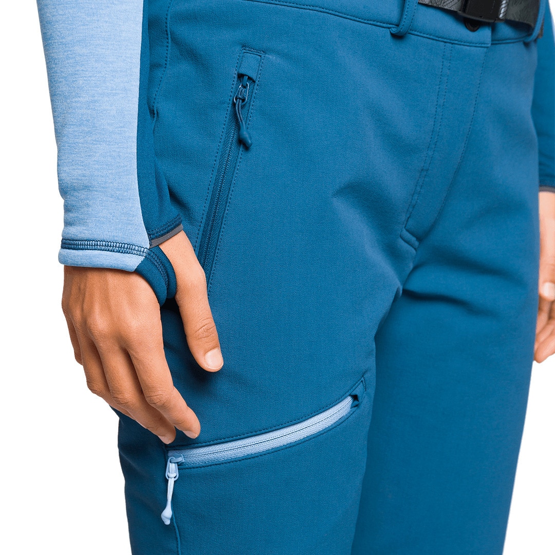 Pantalón largo de mujer Causiat Trangoworld - Azul Azul-5