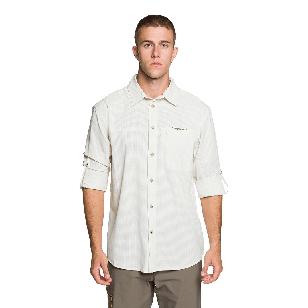 Camisa de hombre Vignemale df Trangoworld - Blanco Blanco-2