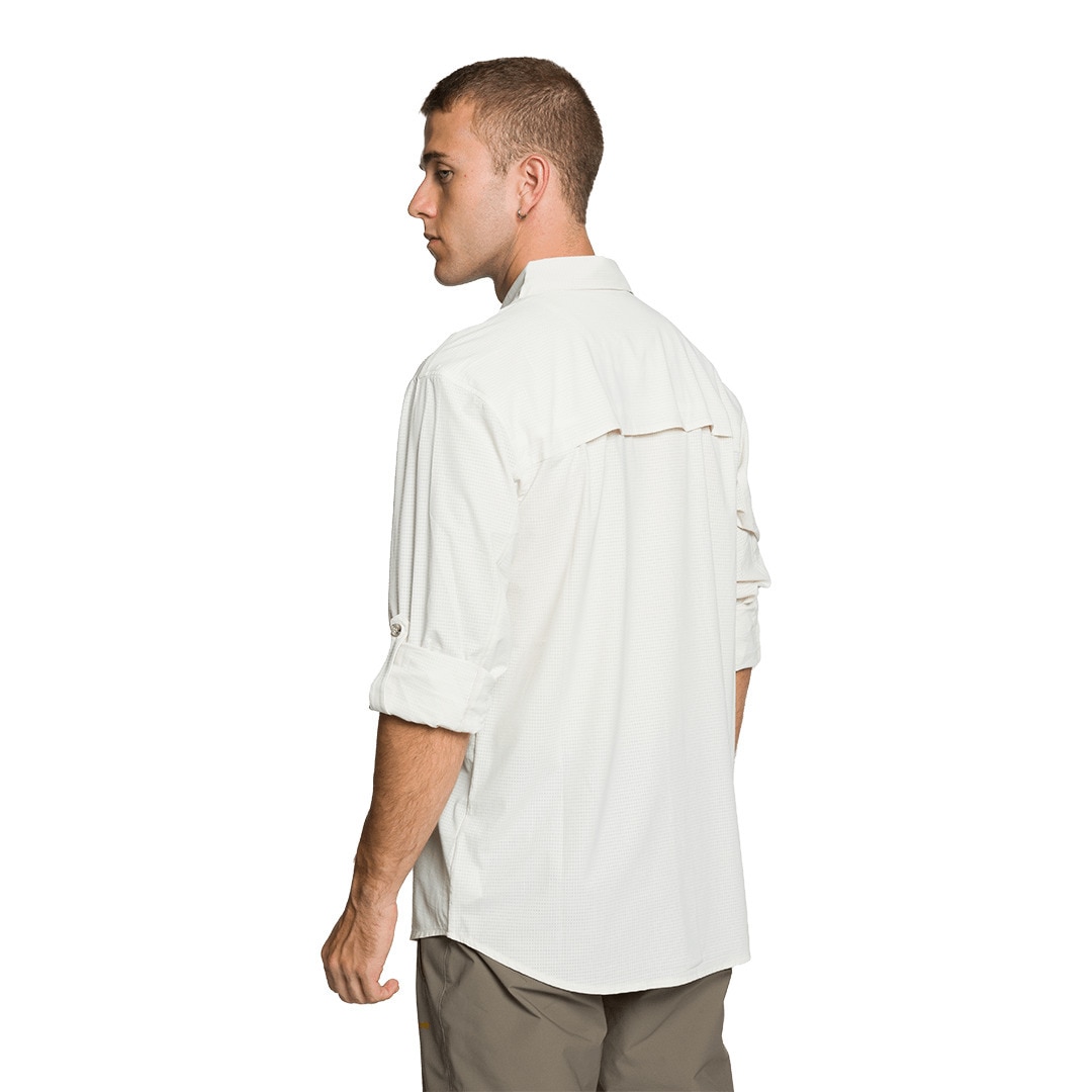 Camisa de hombre Vignemale df Trangoworld - Blanco Blanco-3